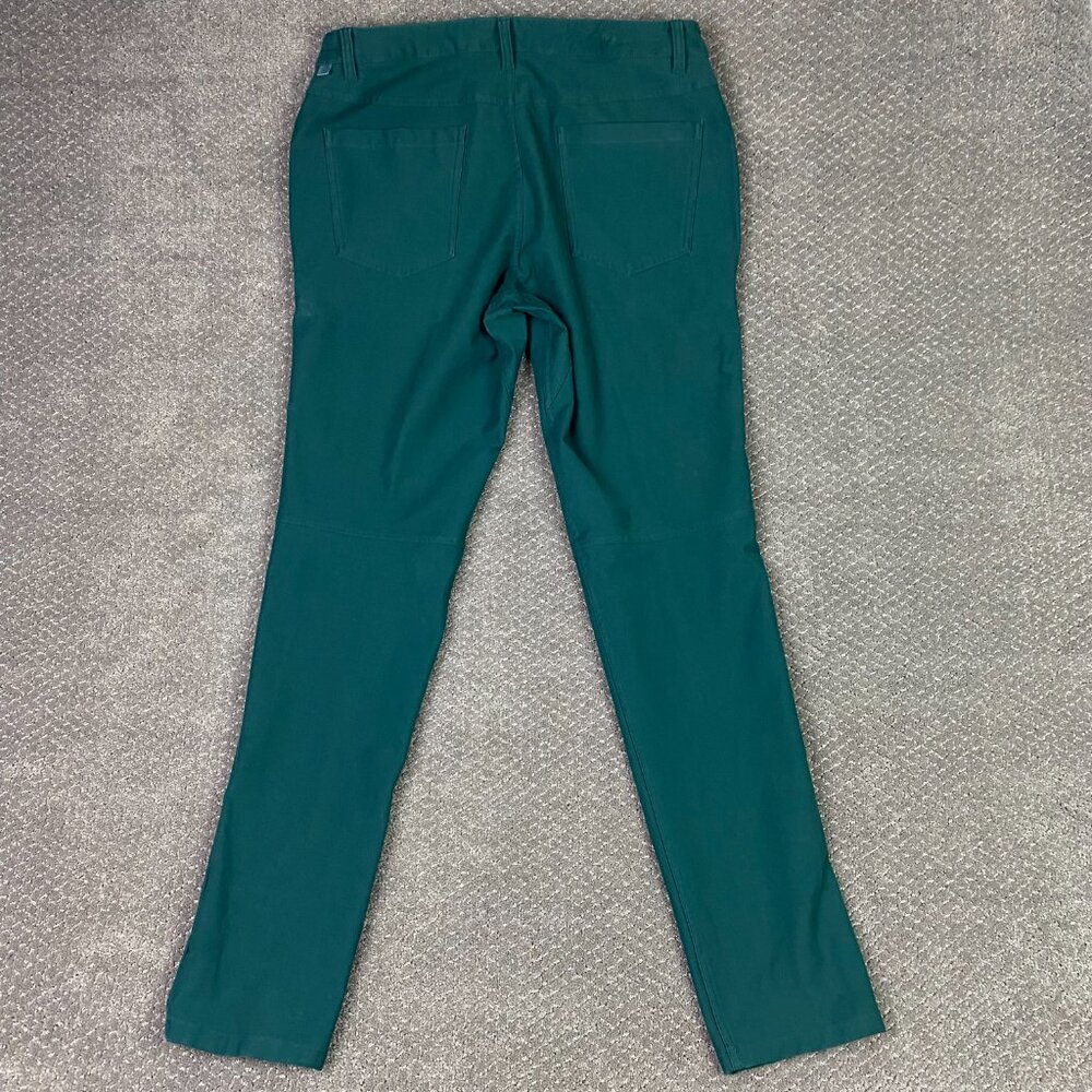Lululemon Slim Fit ABC Pants Men's 33 x 33 Green Jasper Utilitech Chino Stretch - Picture 3 of 14